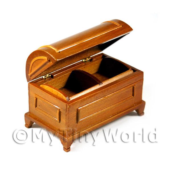 1/12 Scale Dolls House Miniatures | Dolls House Miniature Dark Oak Box