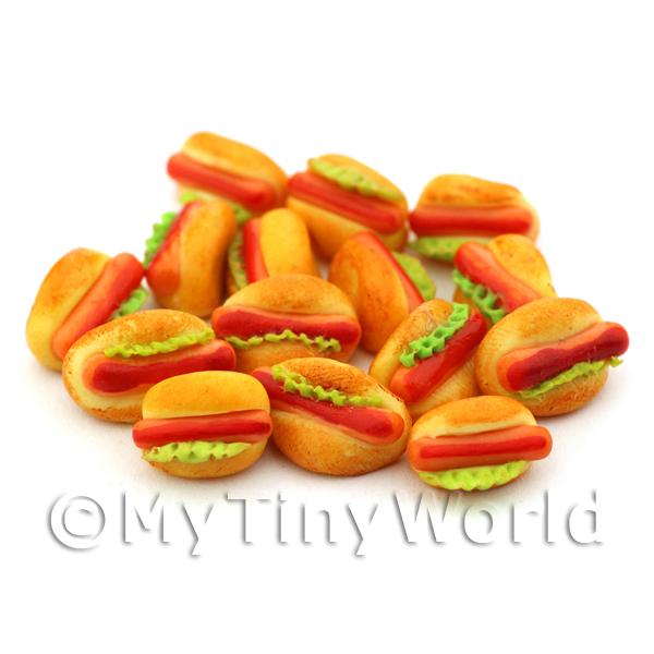 1/12 Scale Dolls House Miniatures  | Dolls House Miniature Hot Dog With Tomato Sauce