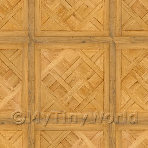 Dolls House Saint Fargeau Large Panel Parquet Wood Effect Flooring 
