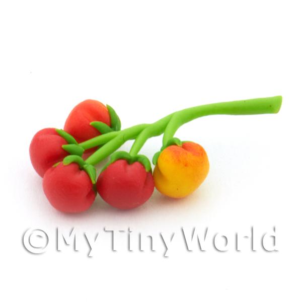 1/12 Scale Dolls House Miniatures  | Dolls House Miniature Tomatoes On The Vine