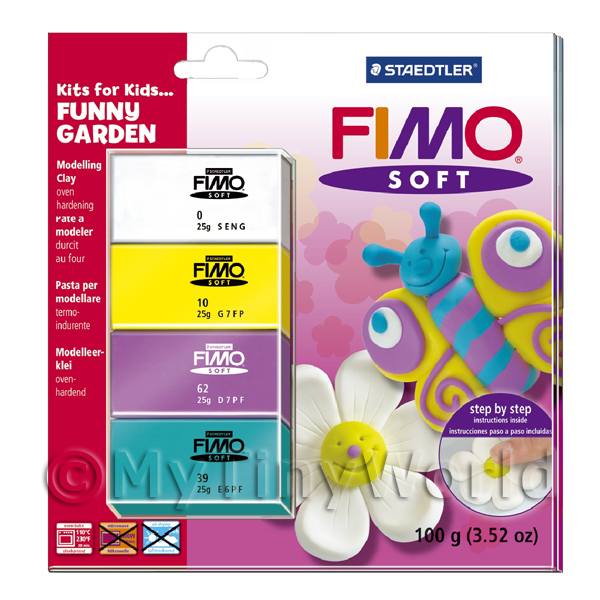 1/12 Scale Dolls House Miniatures  | FIMO Soft Polymer Clay Kits For Kids Funny Garden