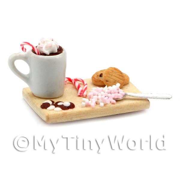 1/12 Scale Dolls House Miniatures  | Dolls House Miniature Hot Chocolate Deluxe Progress Board