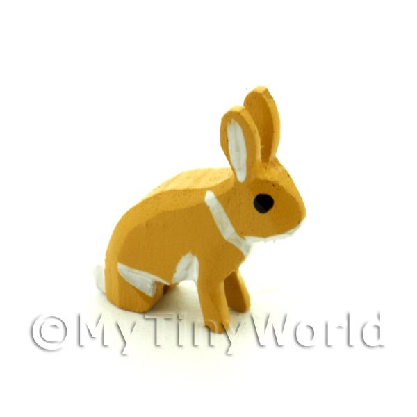 1/12 Scale Dolls House Miniatures  | German Dolls House Miniature Small Brown Rabbit