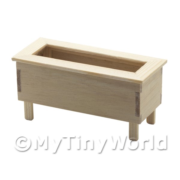 1/12 Scale Dolls House Miniatures  | Dolls House Miniature Small Wooden Planter