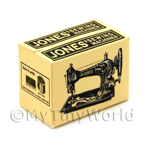 1/12 Scale Dolls House Miniatures  | Dolls House Miniature Jones Sewing Machine Box