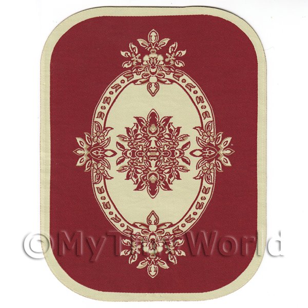 Dolls House Large Oval French Provincial Rug FPNLO01 
