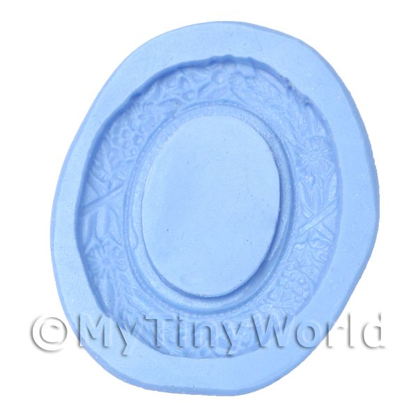 1/12 Scale Dolls House Miniatures  | Dolls House Miniature Reusable Tiny Oval Frame Silicone Mould