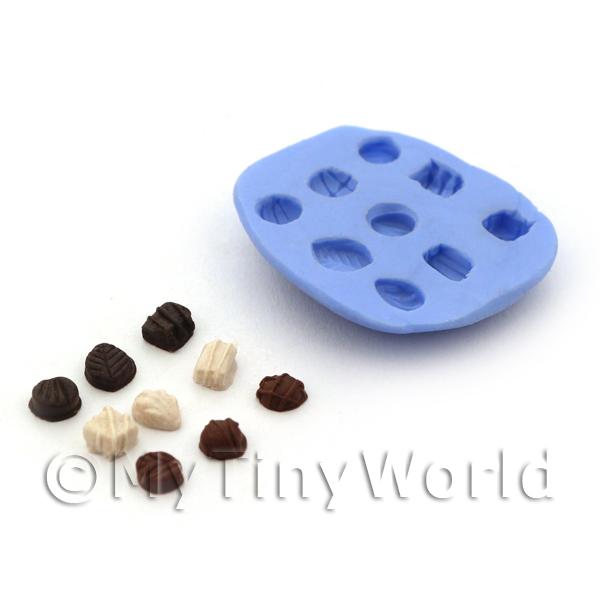 1/12 Scale Dolls House Miniatures  | Dolls House Miniature 9 Piece Delux Collection Chocolate Mould