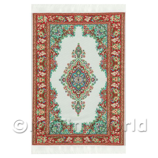 1/12 Scale Dolls House Miniatures | Dolls House Large Rectangular Victorian Carpet / Rug (vclr08)
