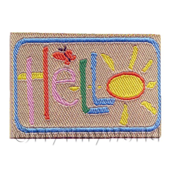 1/12 Scale Dolls House Miniatures  | Dolls House Hello Welcome Mat (WM8)