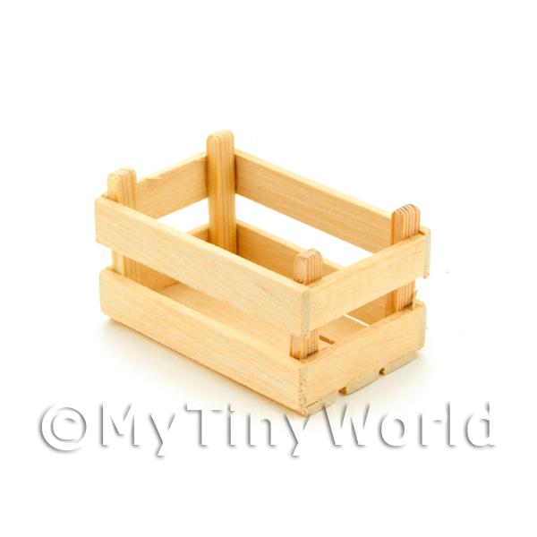 1/12 Scale Dolls House Miniatures  | Dolls House Miniature Large Slatted Wood Vegetable Crate