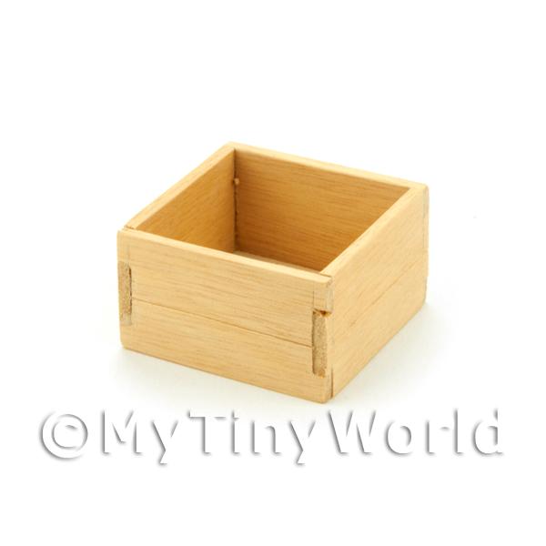 small open wooden boxes