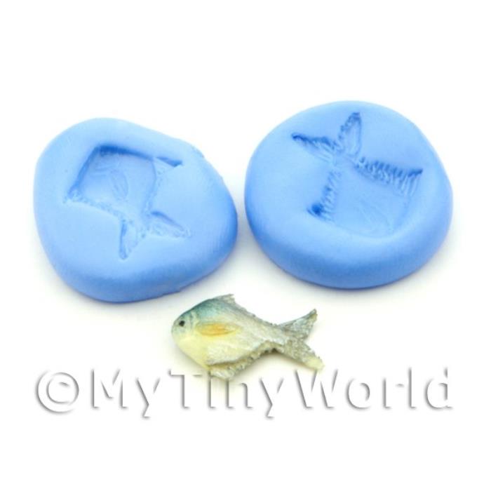 Dolls House Miniature 2 Part Small Fish Silicone Mould
