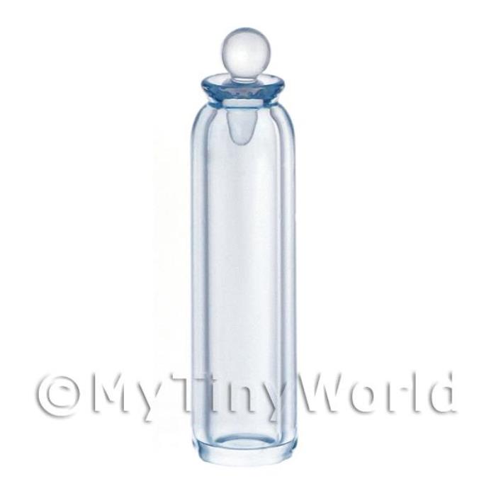 Dolls House Miniature Tall Hand Blown Blue Apothecary / Storage Jar