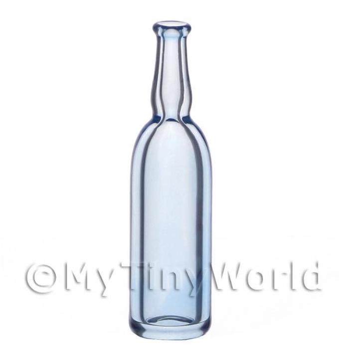Dolls House Miniature Blue Glass Bottle