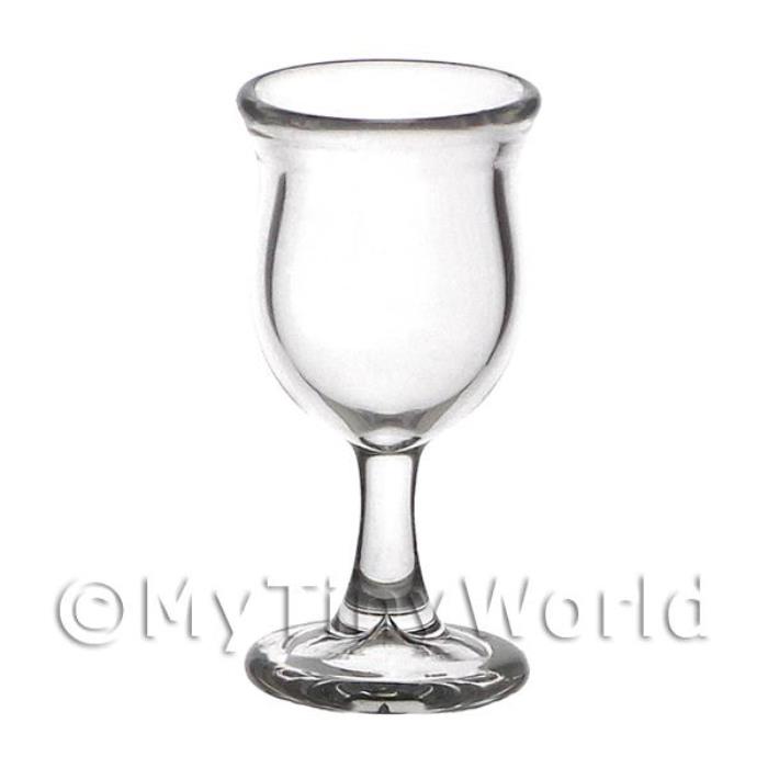 Dolls House Miniature Handmade Small Bell Shaped Wine Glass
