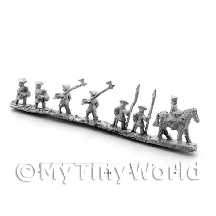 Dolls House Metal French Grenadier Officer and Escort