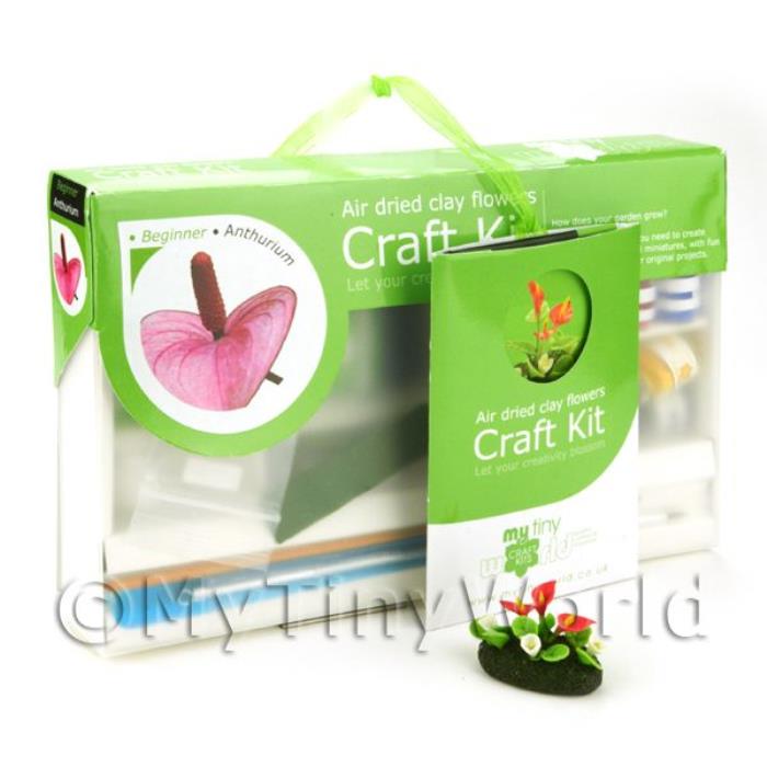 Dolls House Miniature Anthurium Kit - Beginner