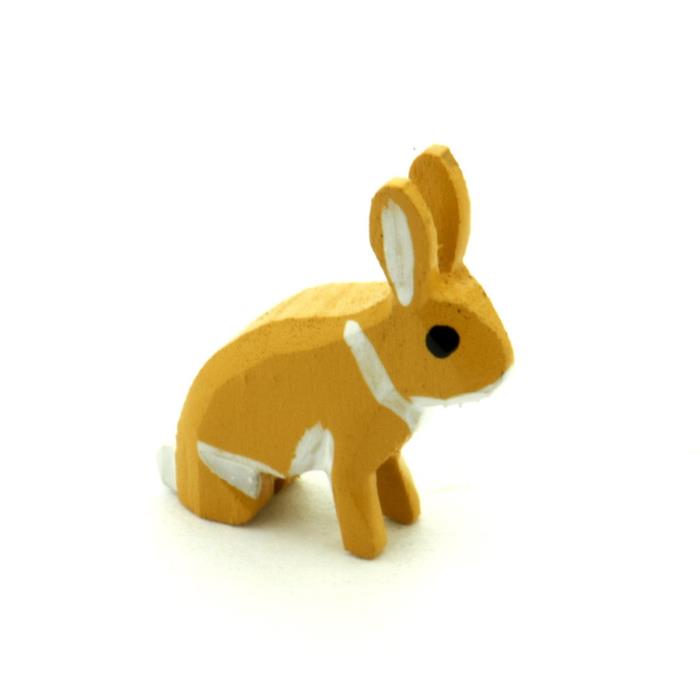 Handmade German Wood Brown Hare