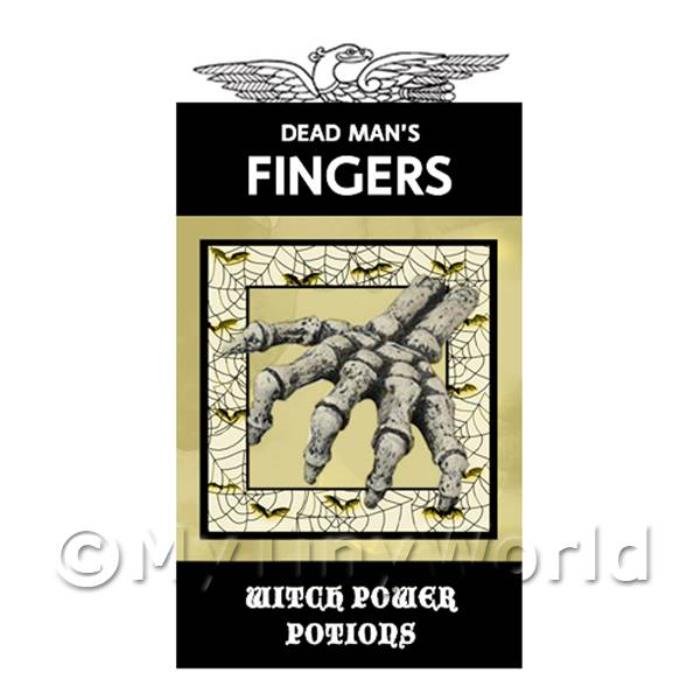 Dolls House Miniature Dead Mans Fingers Magic Label (S4)
