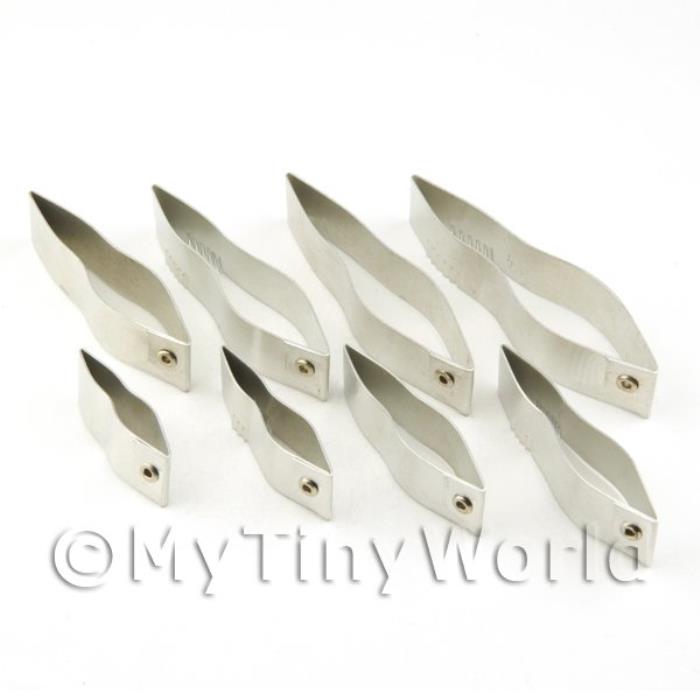 Set of 8 Assorted Size Palm Leaf Sugar Craft Cutters