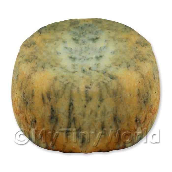 Dolls House Miniature Handmade Whole Gorgonzola Cheese Wheel