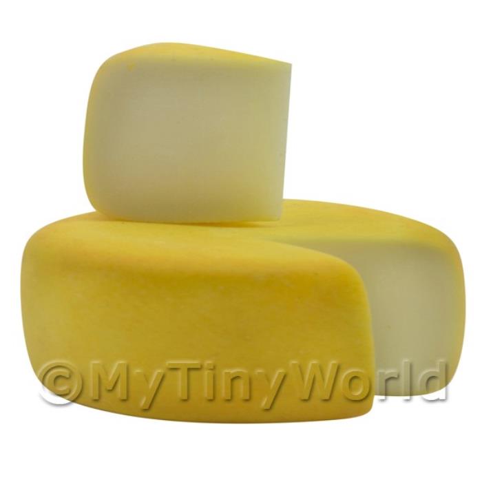 Dolls House Miniature Handmade Gouda Cheese Wheel