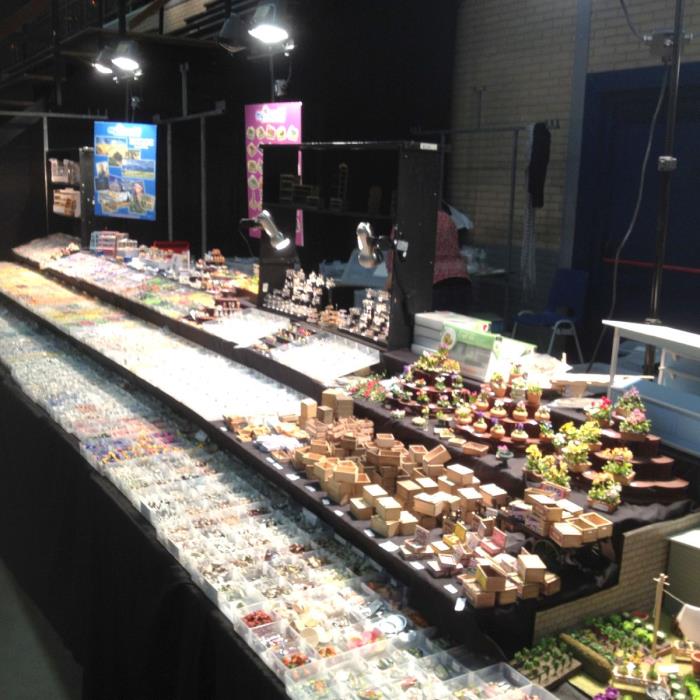 Photo of the front of our stand during setup