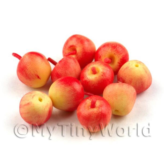 One Handmade Dolls House Miniature Pink Lady Apple