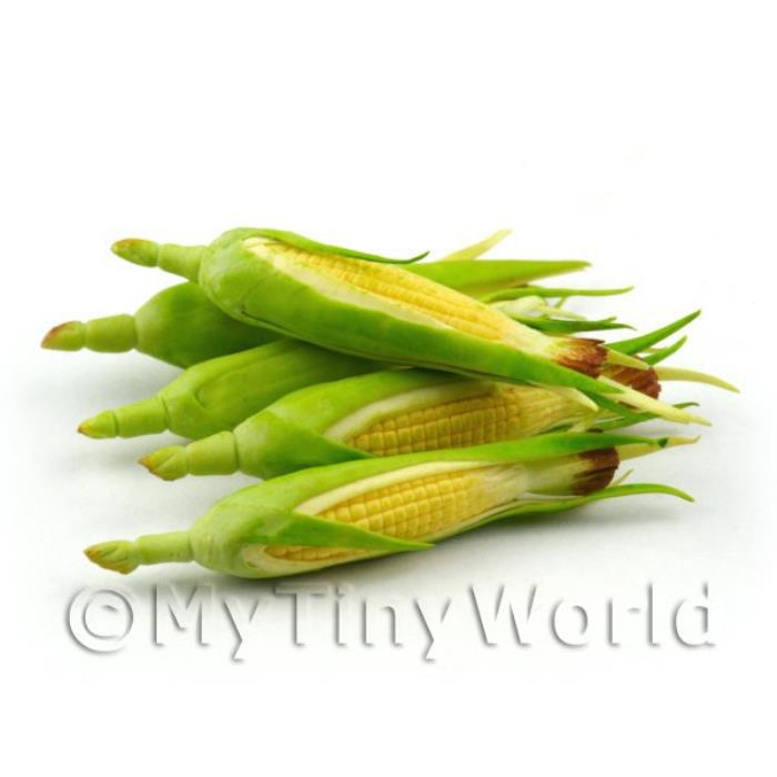 One Handmade Finely Detailed Flexible Corn On the Cob