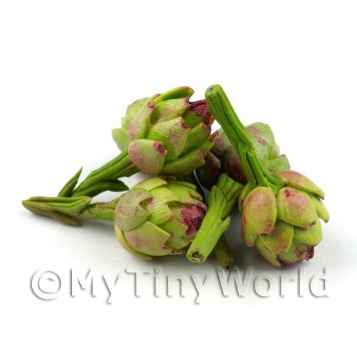 One Handmade Finely Detailed Artichoke