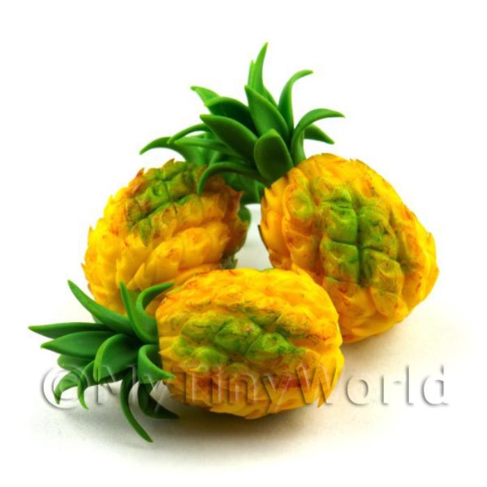 One Handmade Dolls House Miniature Pineapple