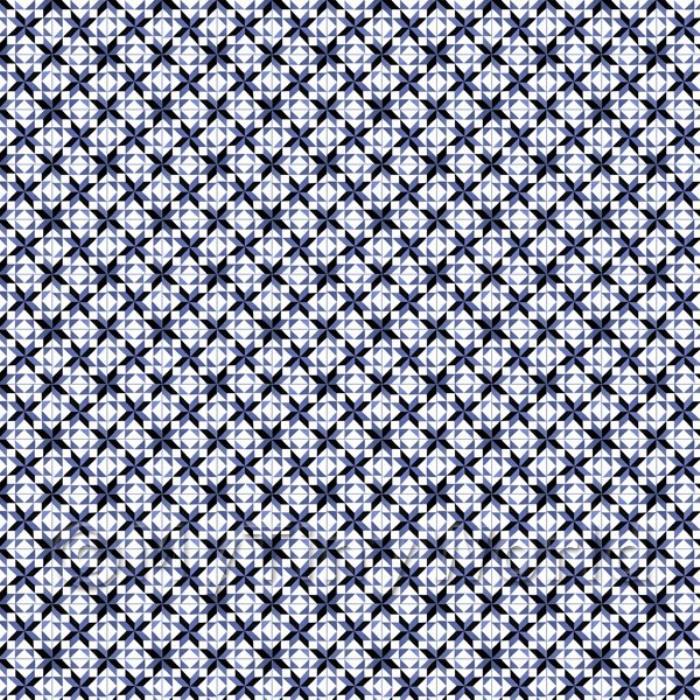 Miniature Small Blue And Black Geometric Design Tile Sheet With Grey Grout