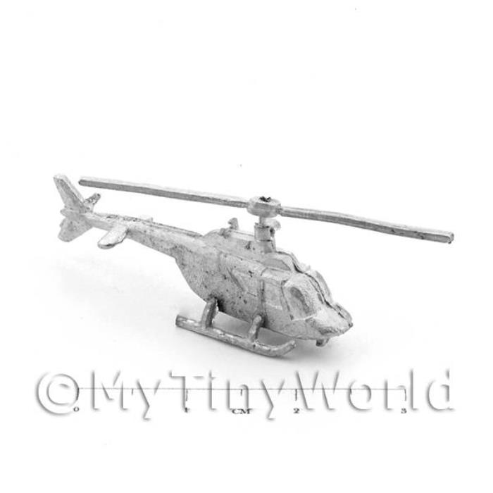 Dolls House Metal Kiowa Reconnaissance Helicopter
