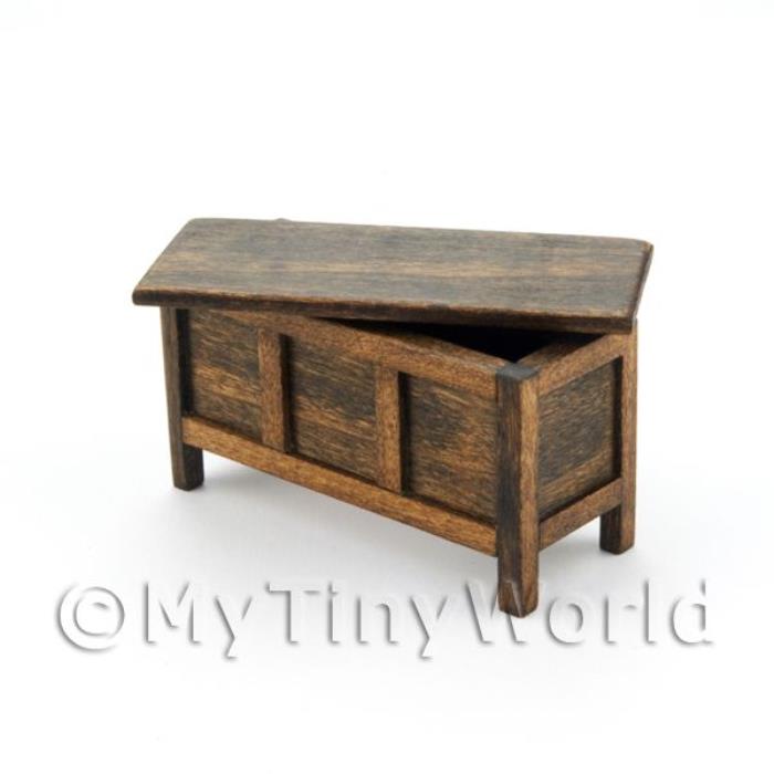 Dolls House Miniature Furniture - Small Tudor Coffer Chest