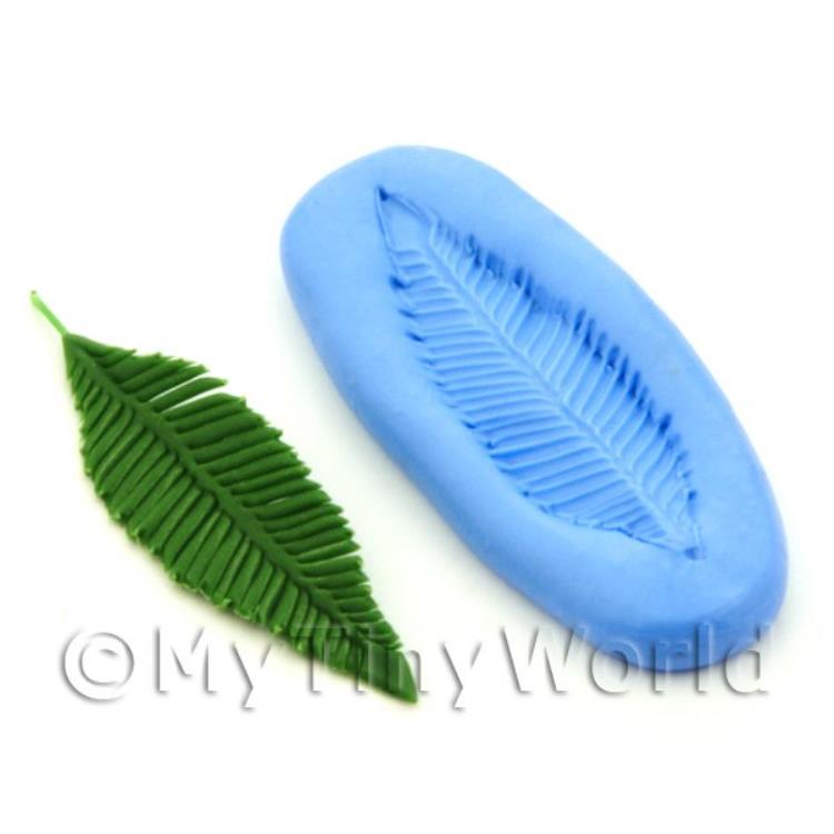 Dolls House Miniature Palm Frond Leaf Silicone Mould