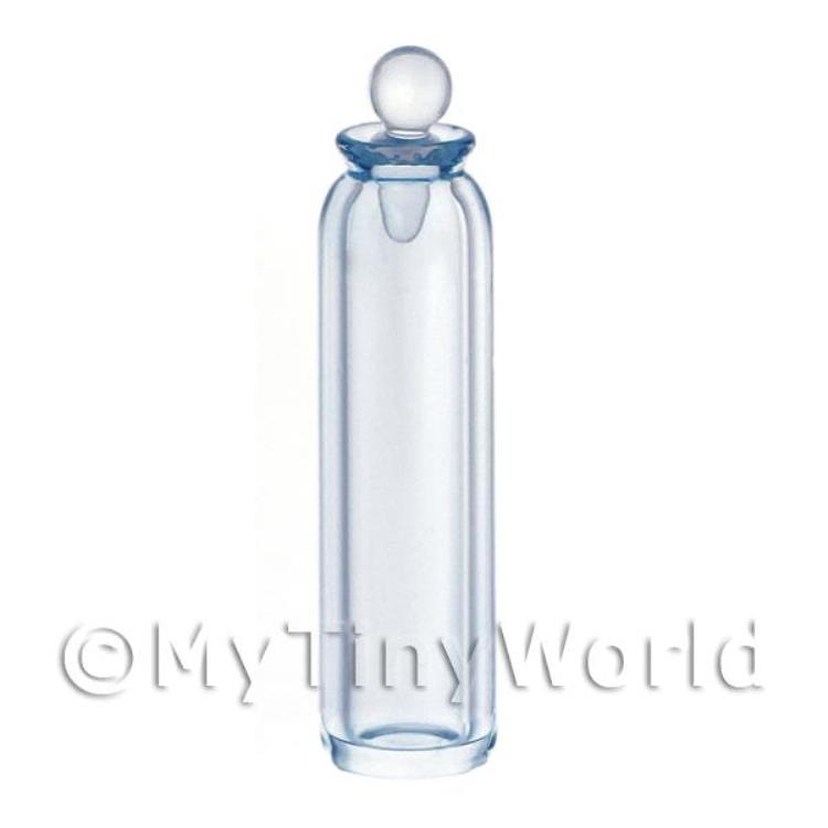 Dolls House Miniature Tall Hand Blown Blue Apothecary / Storage Jar