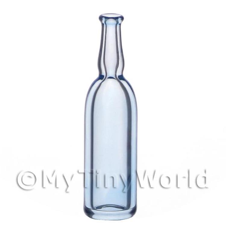 Dolls House Miniature Blue Glass Bottle