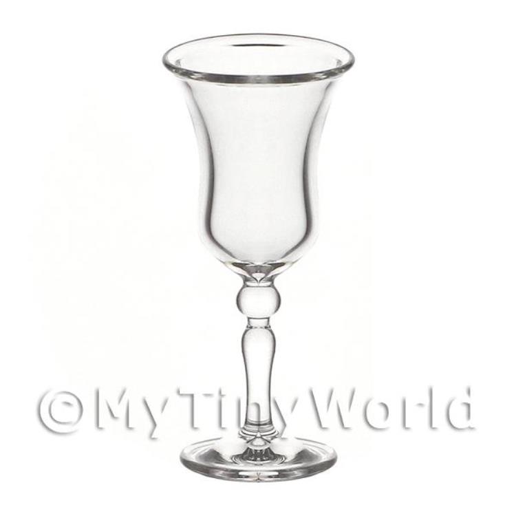 Dolls House Miniature Handmade Wide Mouth Wine Glass