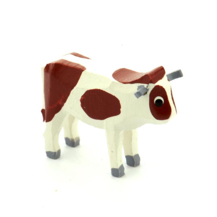 Handmade German Wood Brown Cow