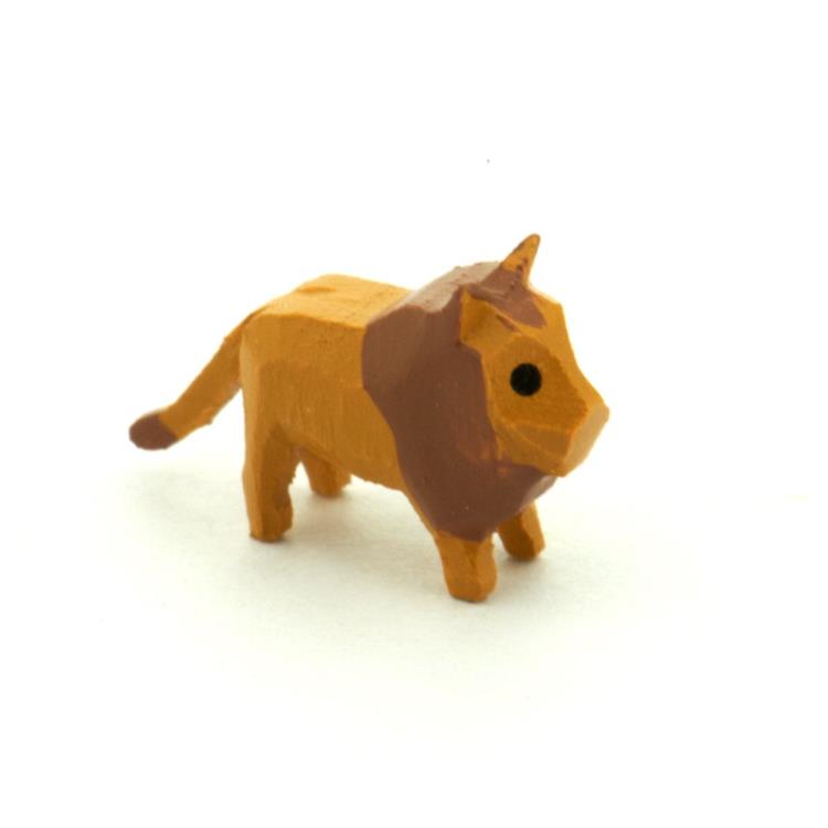 Handmade German Wood Lion
