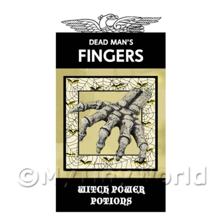 Dolls House Miniature Dead Mans Fingers Magic Label (S4)