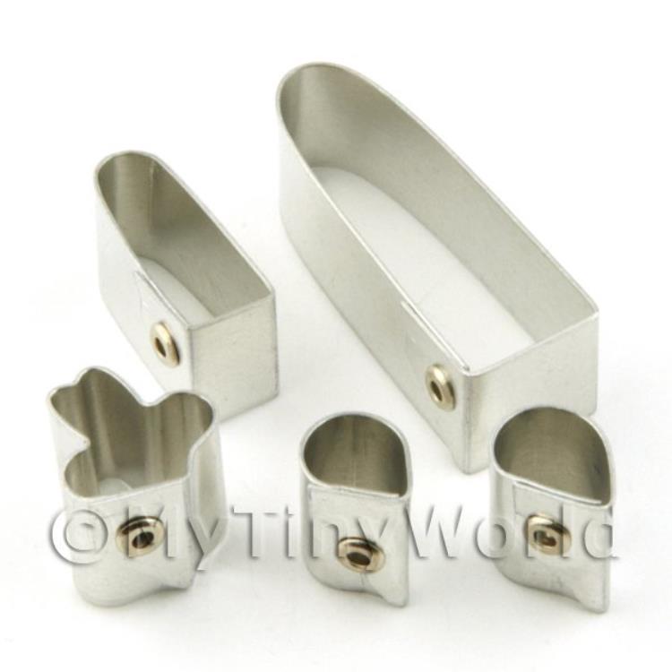 Set of 5 Metal Vanda Coerulea Orchid Sugar Craft Cutters