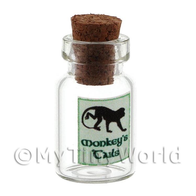 Dolls House Miniature Monkeys Tails Magic Storage Jar