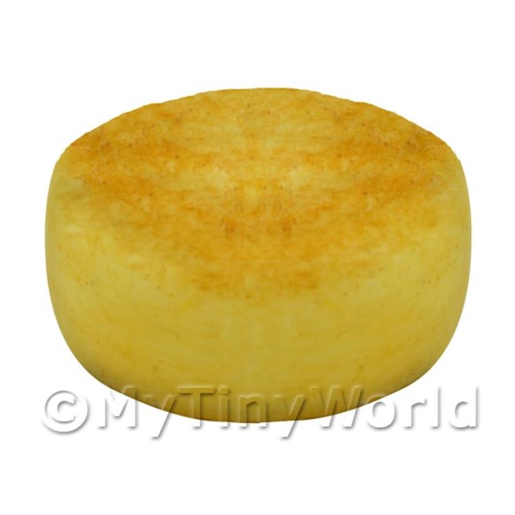 Dolls House Miniature Handmade Whole Mature Farmhouse Cheddar Cheese Wheel