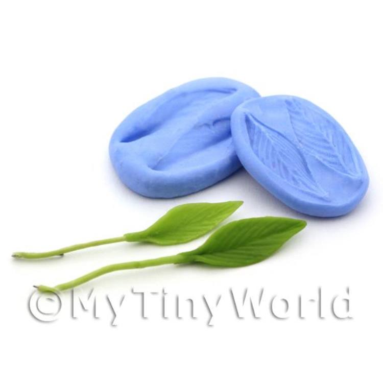 Dolls House Miniature 2 Piece Foliage Leaf Silicone Mould