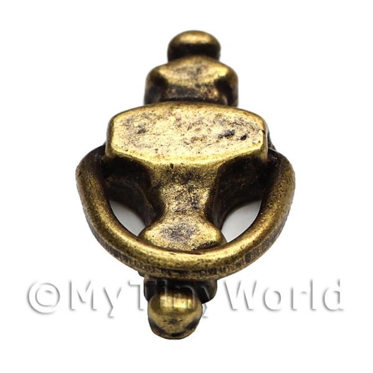 Dolls House Miniature Antique Victorian Working Brass Door Knocker