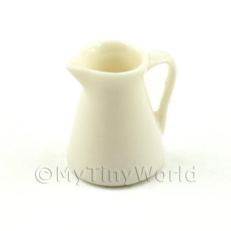Dolls House Miniature White Ceramic Water Jug