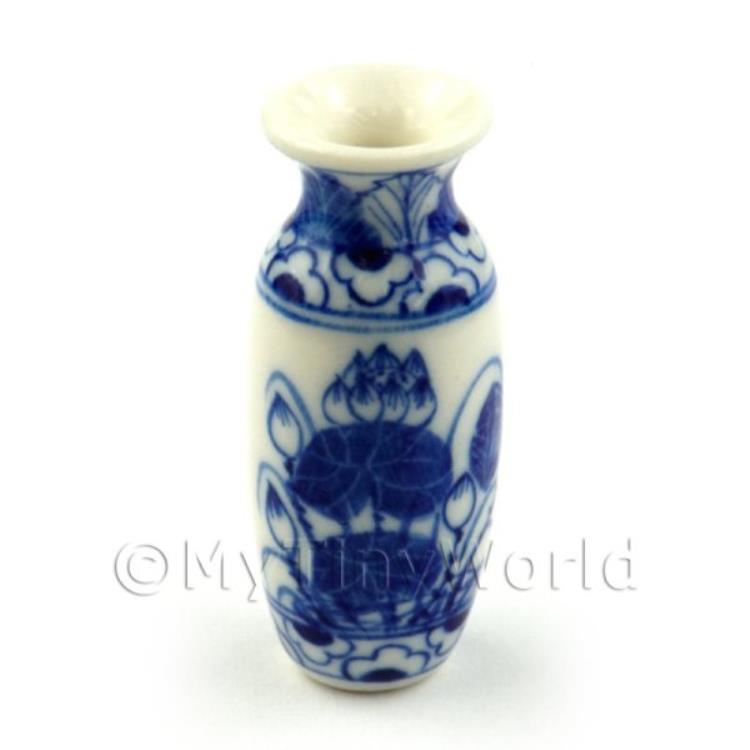 Dolls House Miniature Oval Narrow Neck Vase