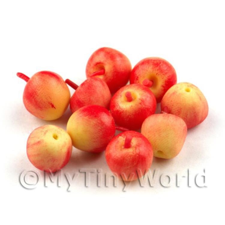 One Handmade Dolls House Miniature Pink Lady Apple